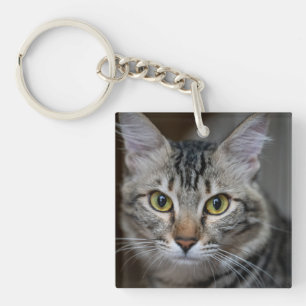 Create Your Own Cat Pet Photo Custom Picture Keychain