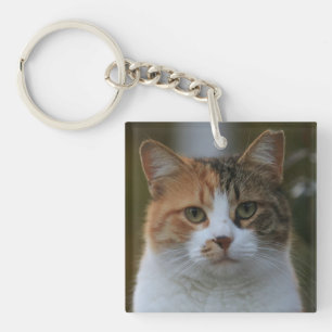 Create Your Own Cat Pet Photo Custom Picture Keychain