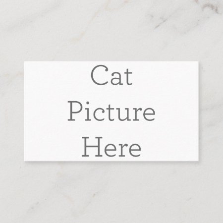 Create Your Own Cat Picture Business Card