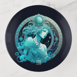 Create Your Own Celestial Aquarius Zodiac Trinket Tray