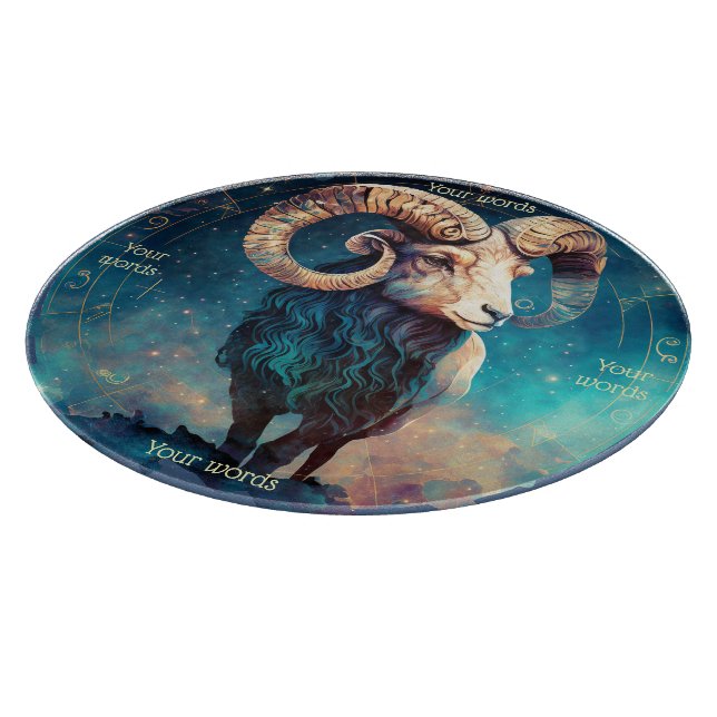 Create Your Own Celestial Aries Glass Altar Board (Corner)