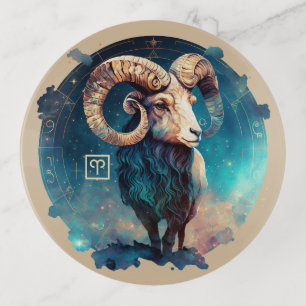 Create Your Own Celestial Aries Zodiac Trinket Tray