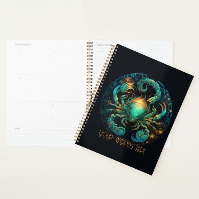 Create Your Own Celestial Cancer Zodiac Planner (Display)