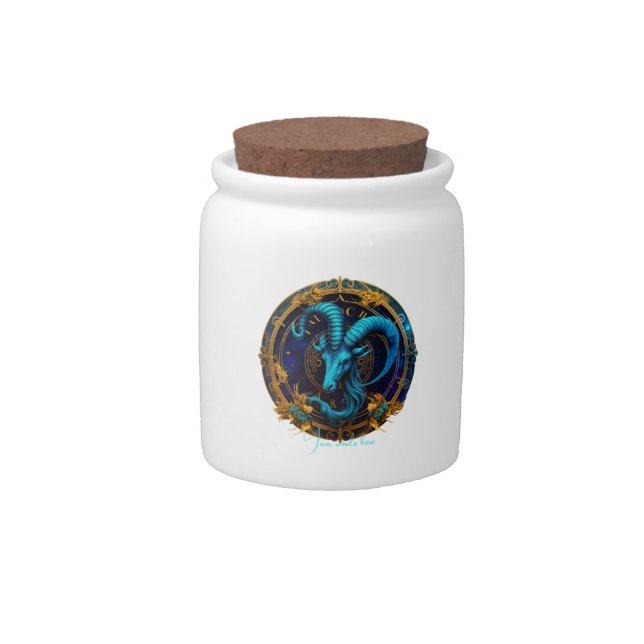 Create Your Own Celestial Capricorn Wish Jar (Front)