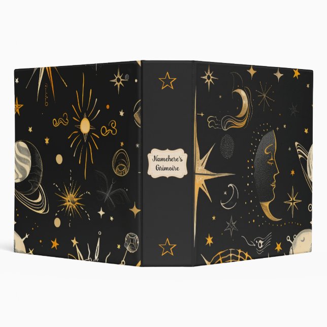 Create Your Own Celestial Chaos 3 Ring Binder (Background)