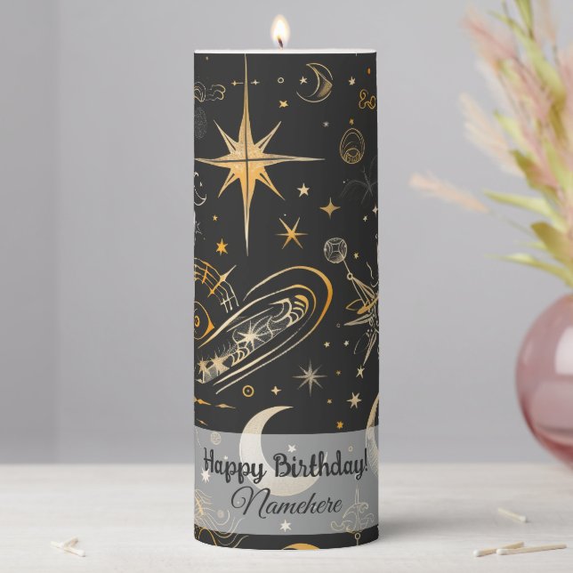 Create Your Own Celestial Chaos Pillar Candle (In Situ)