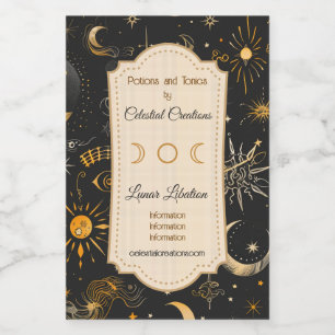 Create Your Own Celestial Chaos Wine Label