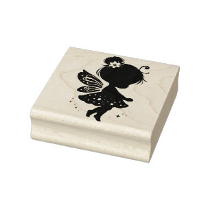 Create Your Own Celestial Girl Butterfly Fairy Rubber Stamp
