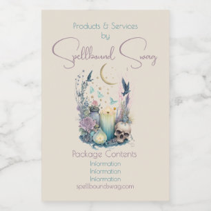 Create Your Own Celestial Gothic Food Label