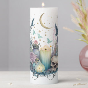 Create Your Own Celestial Gothic Pillar Candle