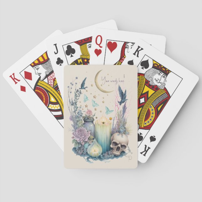 Create Your Own Celestial Gothic Poker Cards (Back)
