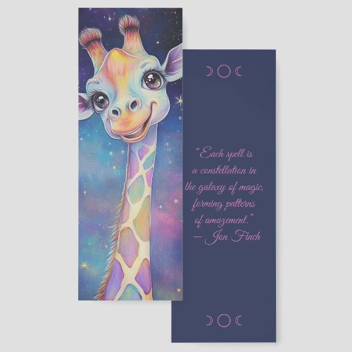 Create Your Own Celestial Happy Giraffe Bookmarks