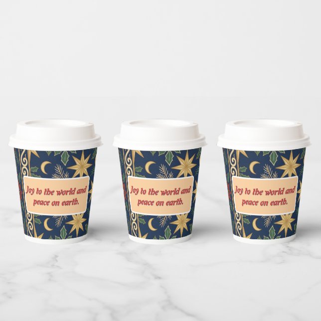 Create Your Own Celestial Holiday Paper Cups (Multi)