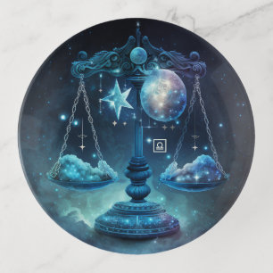 Create Your Own Celestial Libra Zodiac Trinket Tray