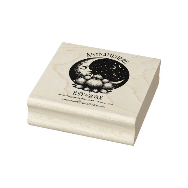 Create Your Own Celestial Lotus Crystal Ball Rubber Stamp (Stamp)