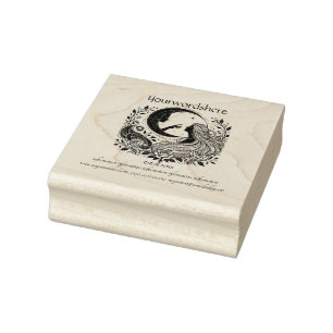 Create Your Own Celestial Lunar Love Sorceress Rubber Stamp