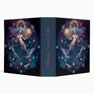 Create Your Own Celestial Mermaid of Time 3 Ring Binder
