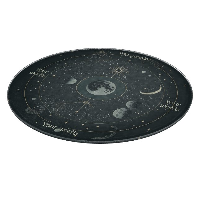 Create Your Own Celestial Moons Altar Cutting Board (Corner)