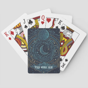 Create Your Own Celestial Moons & Mountains Poker Cards
