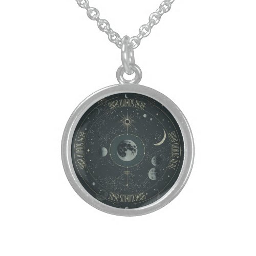 Create Your Own Celestial Moons  Sterling Silver Necklace