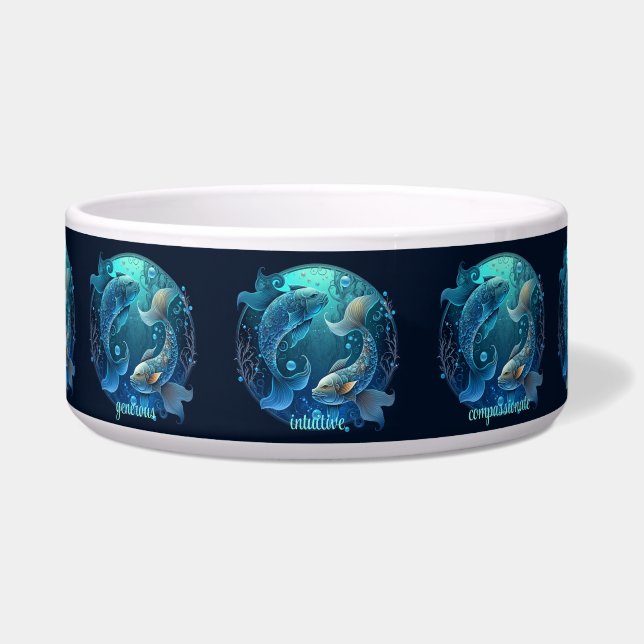 Create Your Own Celestial Pisces Zodiac Bowl (Front)