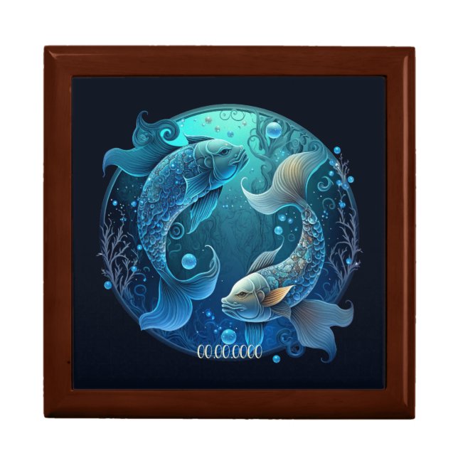 Create Your Own Celestial Pisces Zodiac Gift Box (Front)