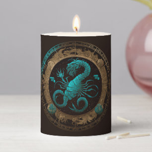Create Your Own Celestial Scorpio Zodiac Pillar Candle
