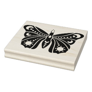 Create Your Own Celestial Sun Moon Butterfly Rubber Stamp