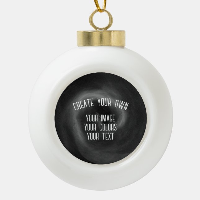 Create Your Own Ceramic Ball Christmas Ornament (Front)