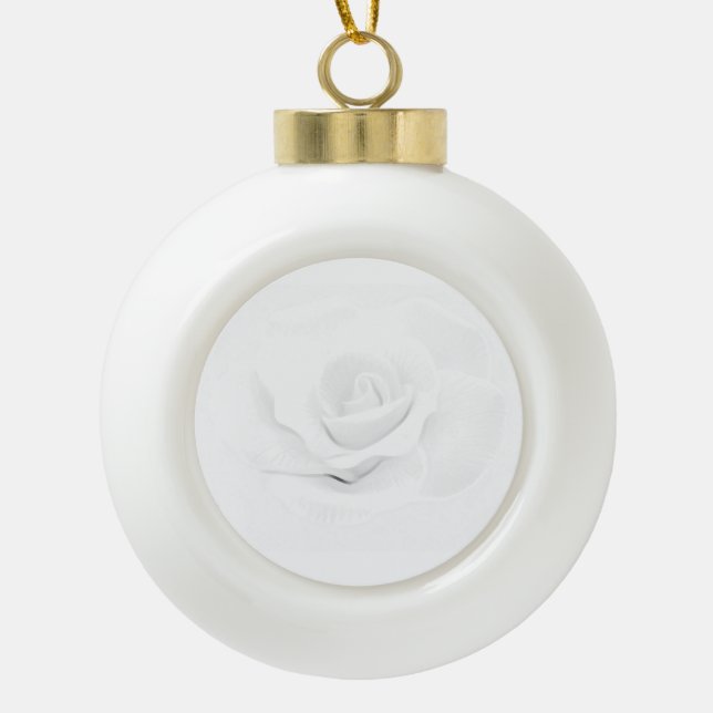 Create Your Own -  Ceramic Ball Christmas Ornament (Front)