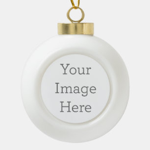 Create Your Own Ceramic Ball Ornament (Tree)