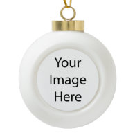 Create Your Own Ceramic Ball Ornament (Tree)