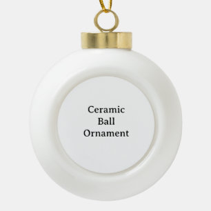 Create Your Own Ceramic Ball Poinsettia Ornament