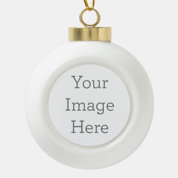 Create Your Own Ceramic Ball Tree Ornament by zazzle_templates at Zazzle