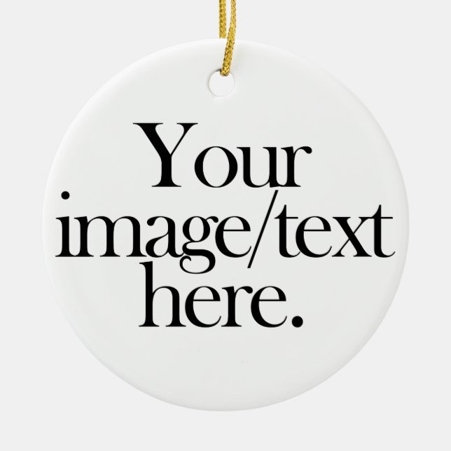 Create Your Own Ceramic Ornament (Front)