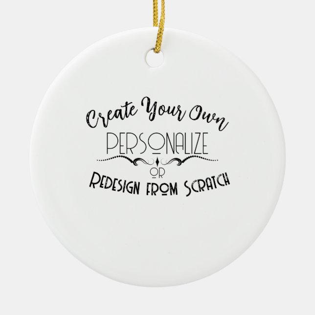 Create Your Own Ceramic Ornament (Front)