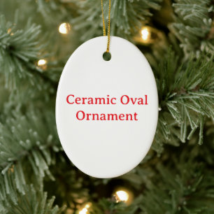 Create Your Own Ceramic Oval Ornament