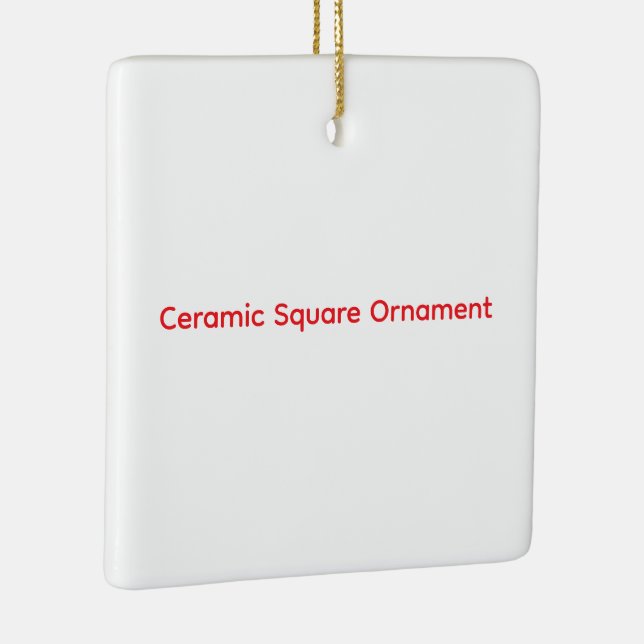 Create Your Own Ceramic Square Ornament (Right)