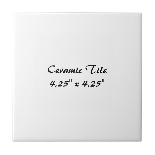 Create Your Own Ceramic Tile, Small Tile (Front)