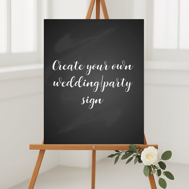 Create your own chalkboard party sign (Creator Uploaded)