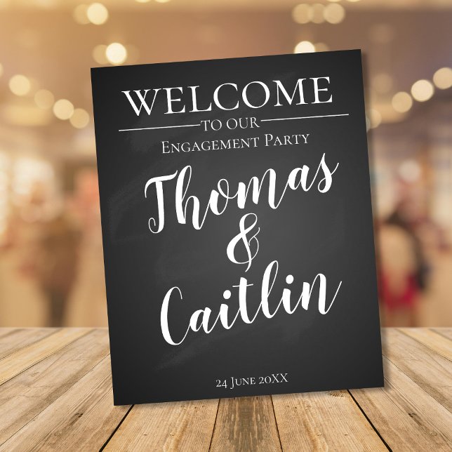 Create Your Own Chalkboard Party Sign | Customizab (Creator Uploaded)