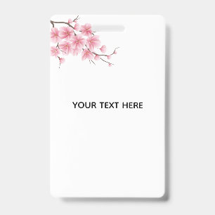 Create Your Own Charry Blossom Flower Badge