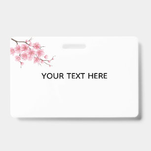 Create Your Own Charry Blossom Flower Badge