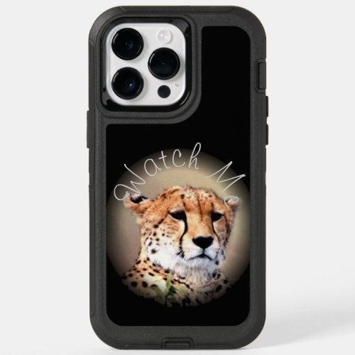 Create Your Own Cheetah Tear Marks Africa OtterBox iPhone 14 Pro Max Case
