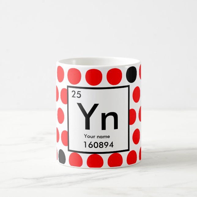 Create your own chemical element coffee mug (Center)