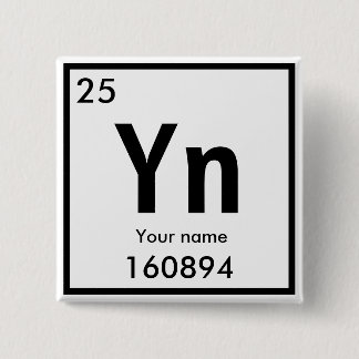 Create your own chemical element Square Button