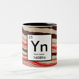 Create your own chemical element Two-Tone coffee mug