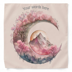 Create Your Own Cherry Blossom Moon Landscape Bandana