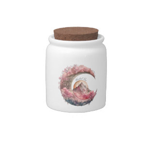 Create Your Own Cherry Blossom Moon Landscape Candy Jar