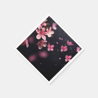 Create Your Own Cherry Blossoms Napkins